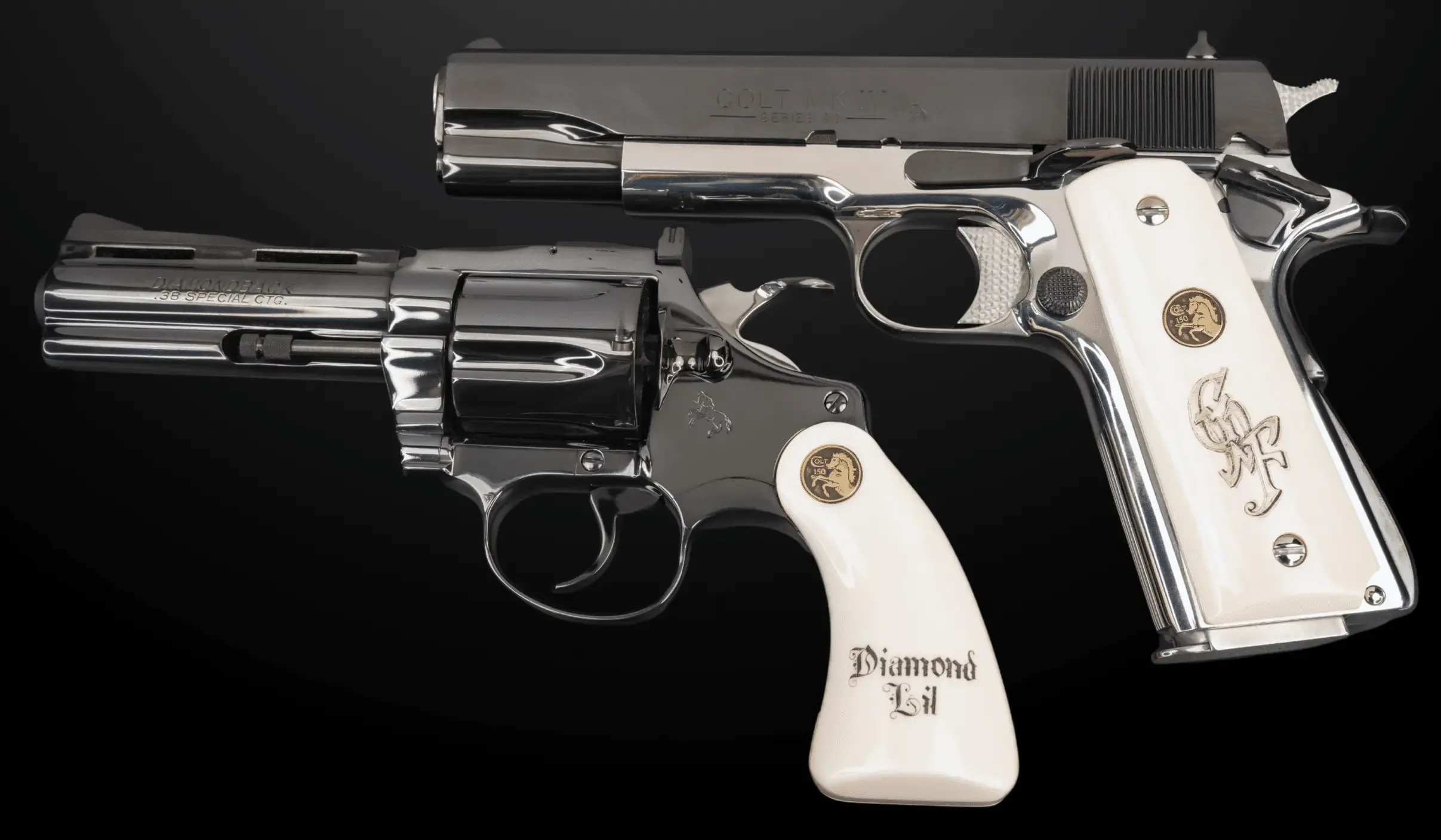 Colt Presidents Series Diamondback Combat Elite Set firearm shown in full view