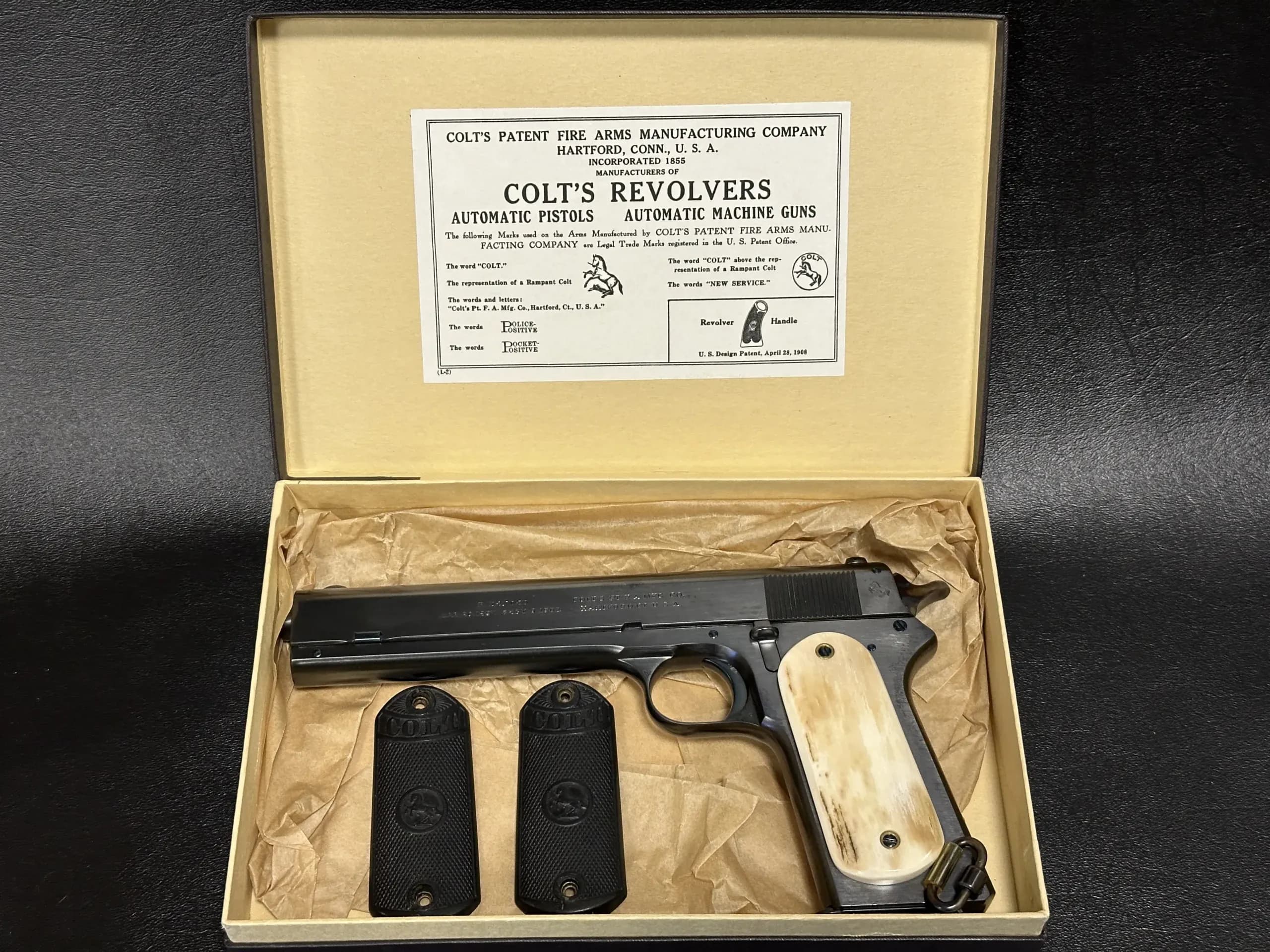 Turnbull Colt Rimless Smokeless .38 Auto pistol image 2
