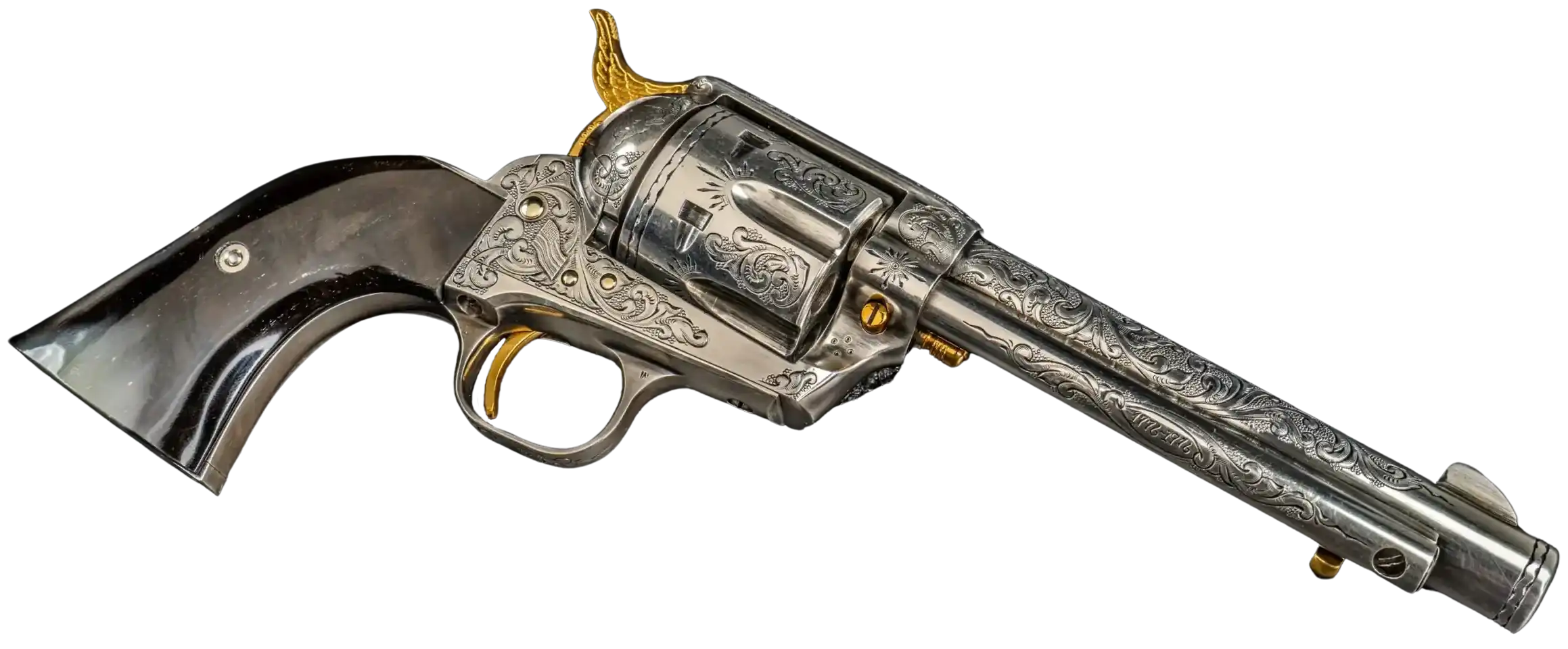 Colt Single Action Army Silver Plated Engraved