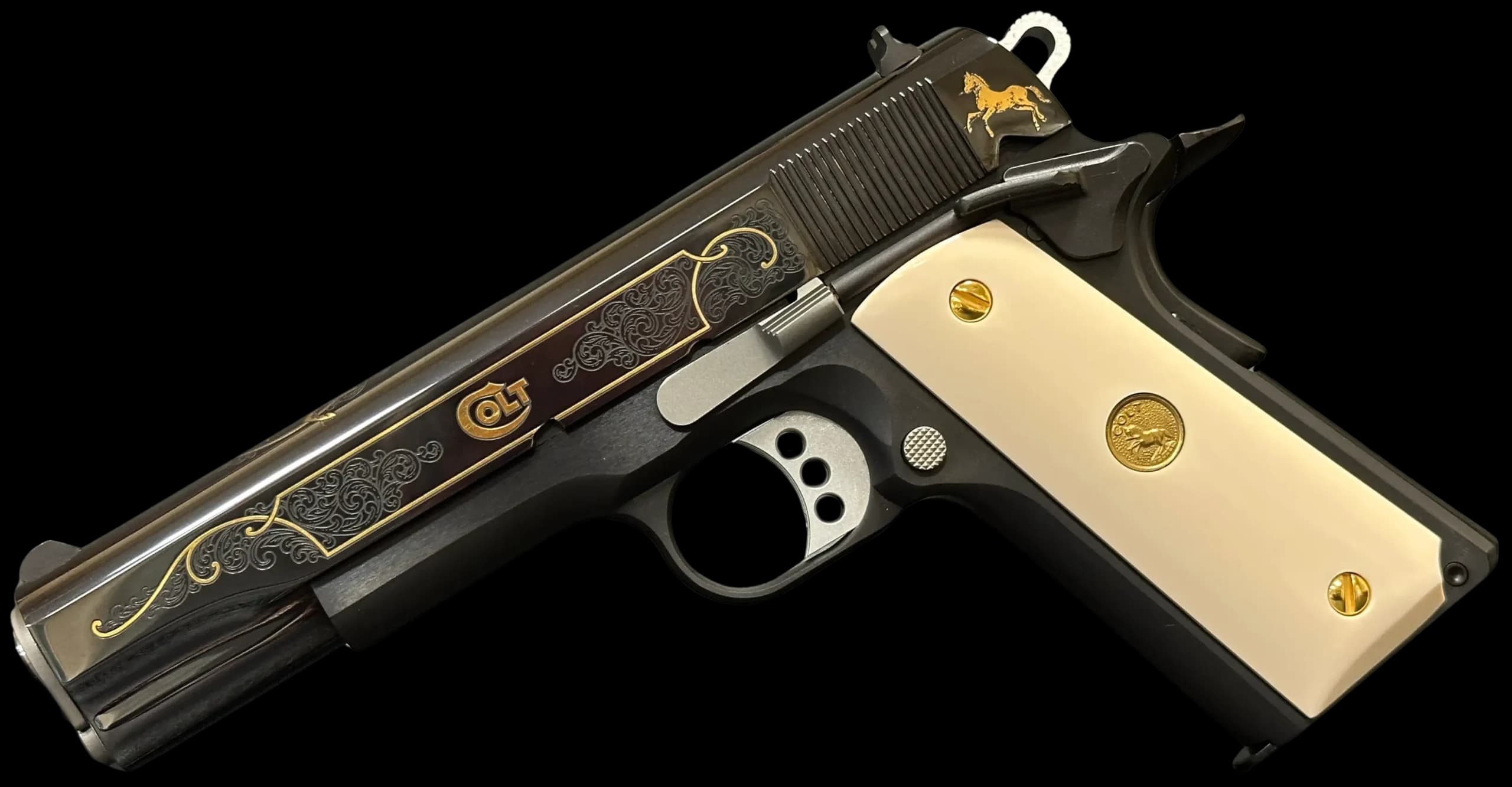 Colt Colt Government 1911 Sam Colt Signature Factory Engraved .45 ACP Single Action (SAO)