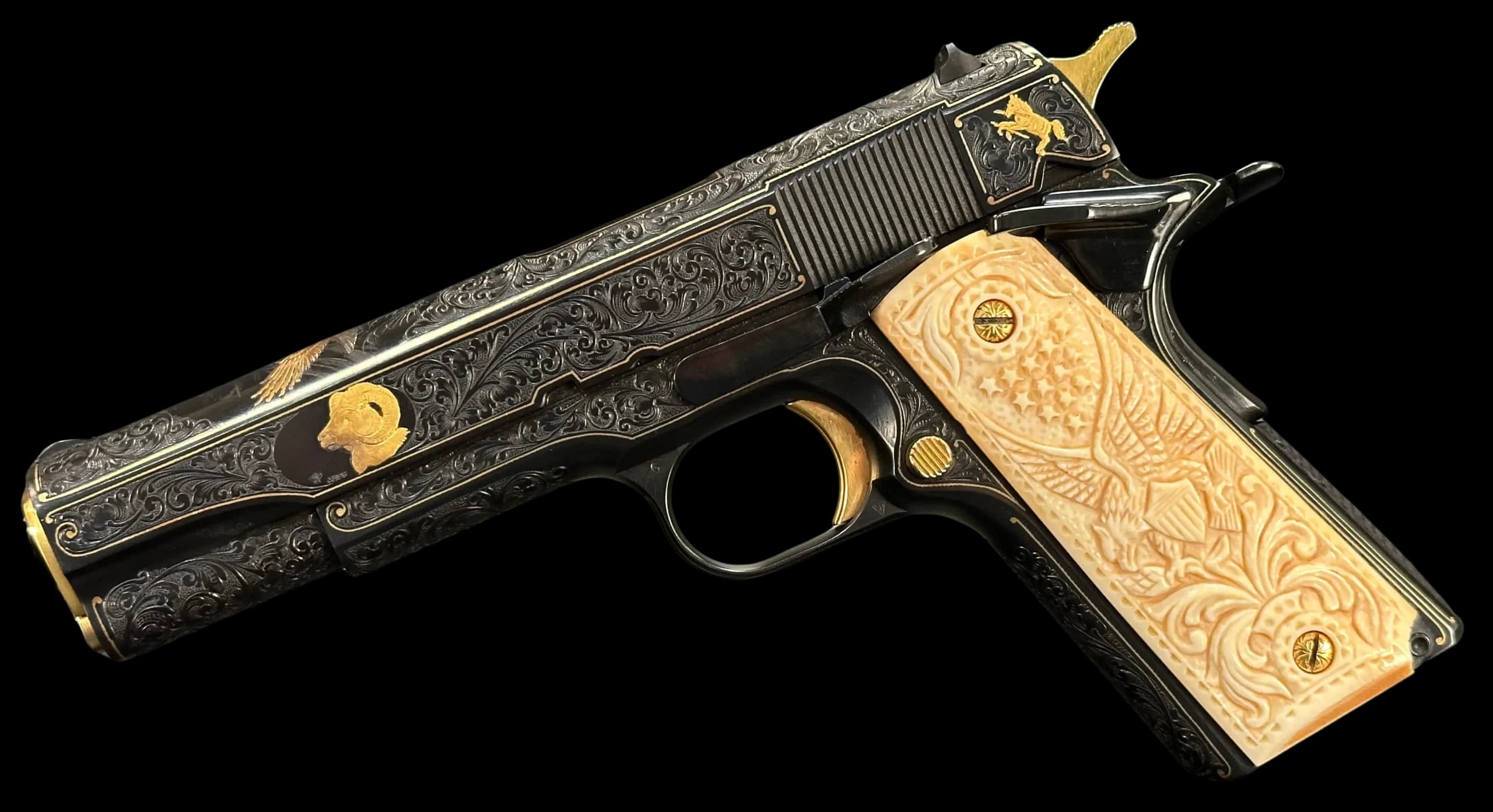 Colt Colt Government Model Engraved by Angelo Bee .45 ACP Single Action (SAO)