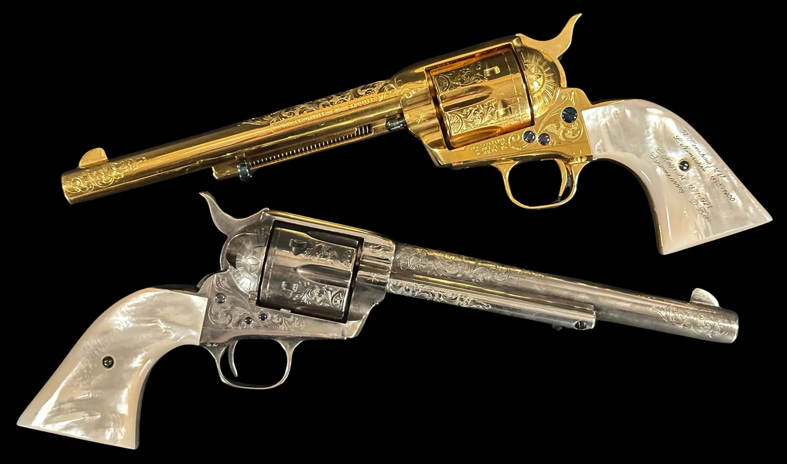 Colt Colt Single Action Army Engraved Sampler Pair .44-40 Win Single Action (SAO)