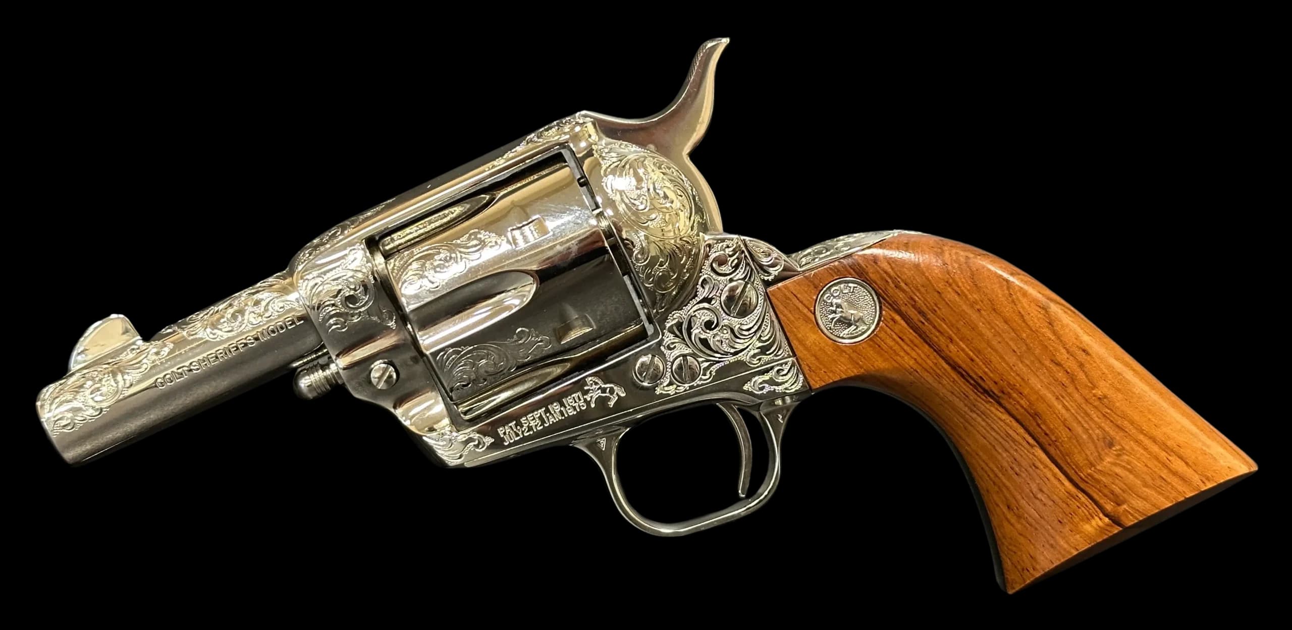 Colt Colt Single Action Army Sheriff's Model Factory Engraved .44-40 Win Single Action (SAO)