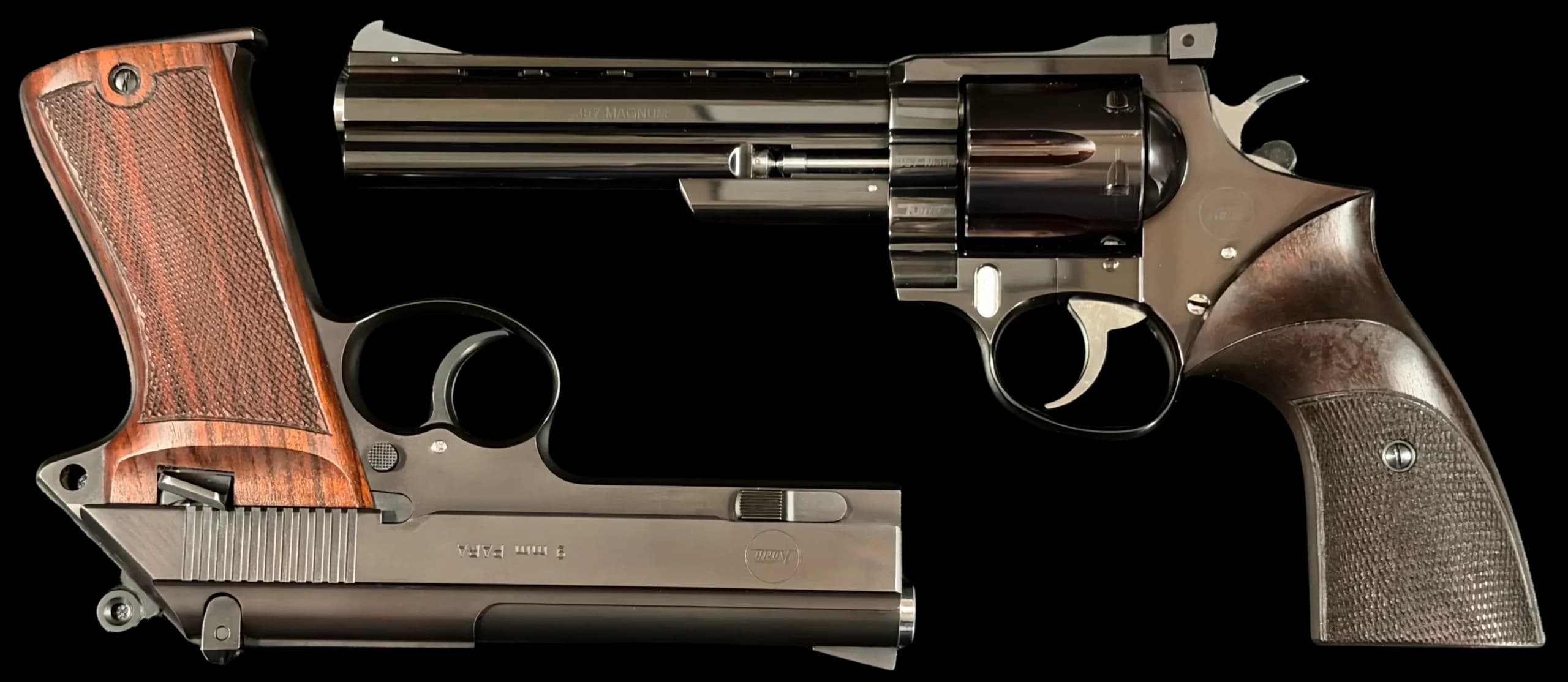 Korth Korth Matched Pair Semi-Auto 9mm Pistol and .357 Mag Revolver .357 Magnum / 9mm DA / SA