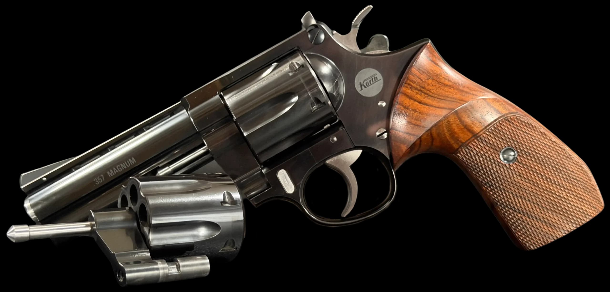 Korth Korth Ratzeburg Combat 4 Inch .357 Magnum / 9mm Dual Cylinder 9mm / .357 Magnum DA / SA