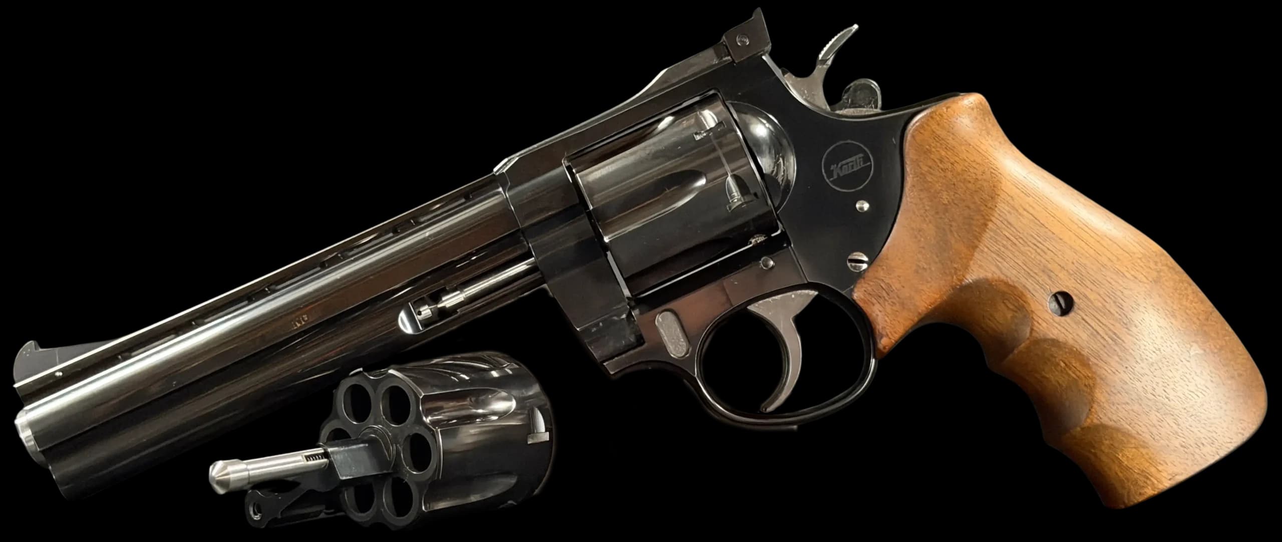 Korth Korth Ratzeburg Sport 6" Revolver with .357 Magnum & 9mm Exchange Cylinder 9mm / .357 Magnum DA / SA
