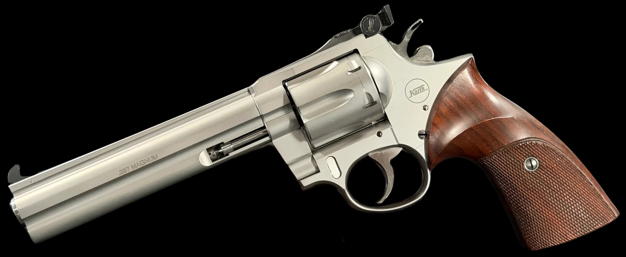Korth Ratzeburg Sport Stainless 6 Inch .357 Magnum