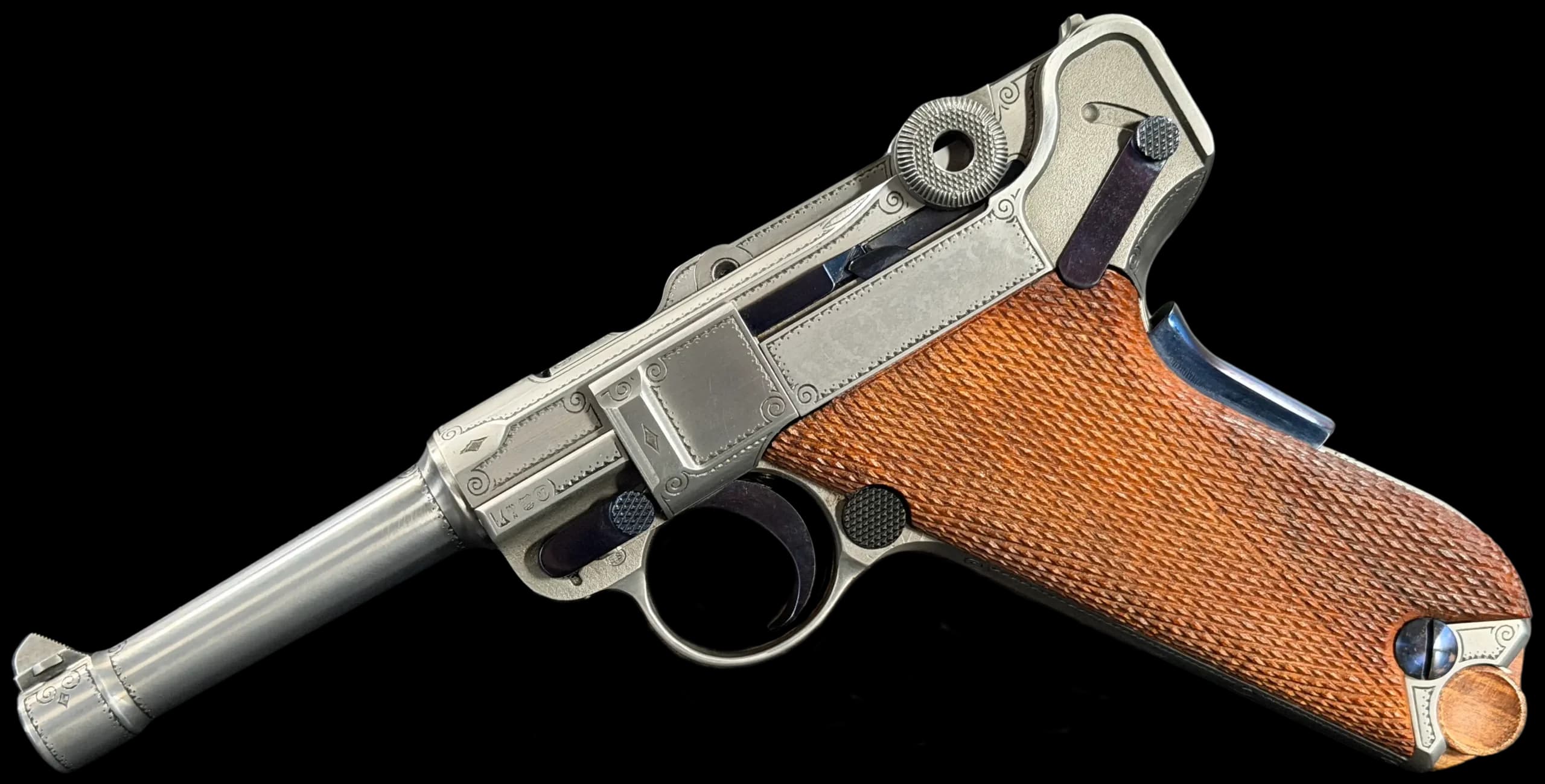 Mauser IWA Mauser Parabellum P08 Luger Engraved .30 Luger Semi-Automatic