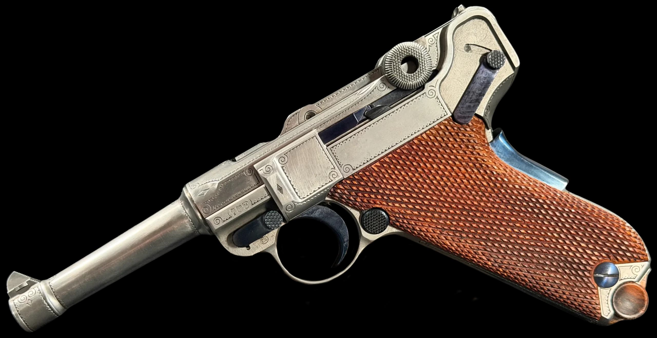 Mauser IWA Mauser Parabellum P08 Luger Engraved .30 Luger Semi-Automatic