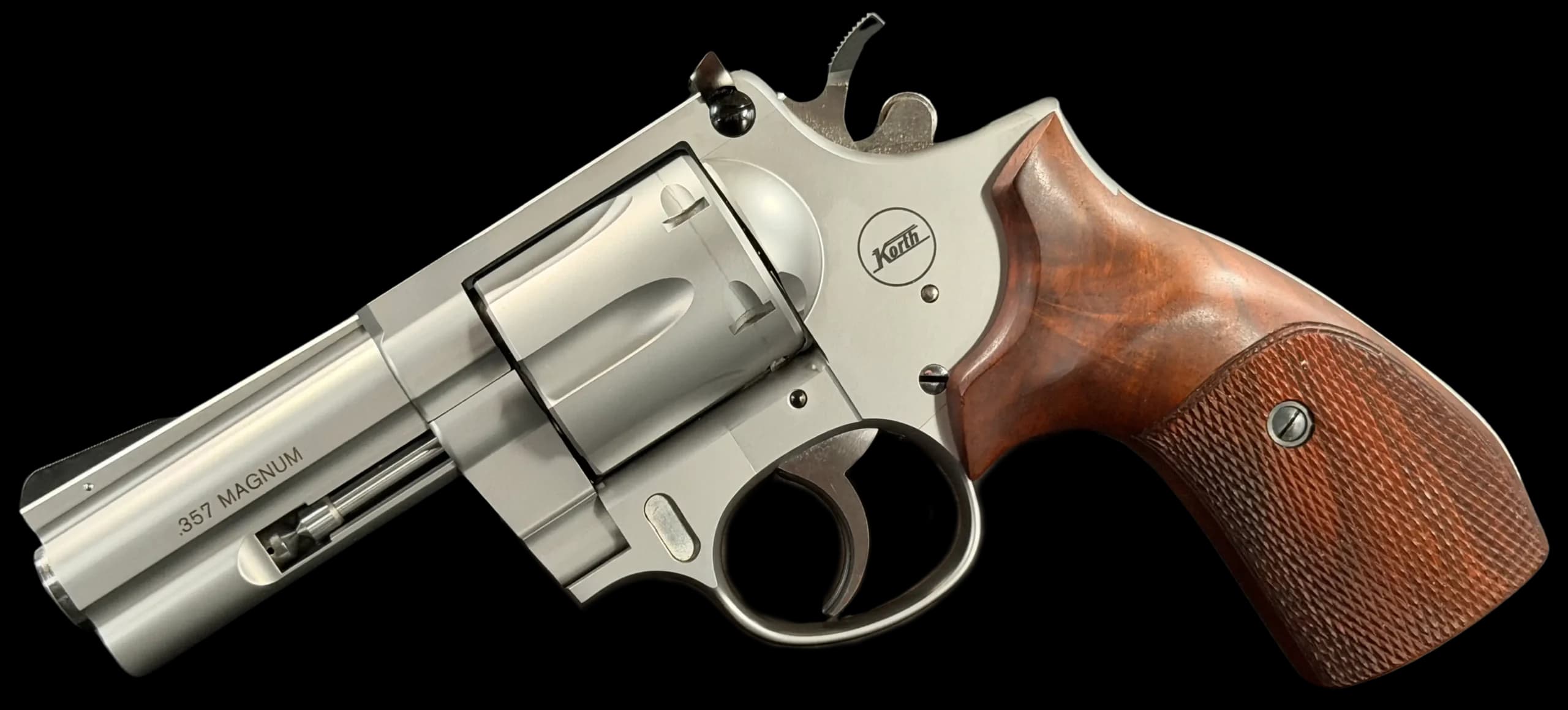 Korth Ratzeburg Combat 3 Inch Stainless .357 Magnum