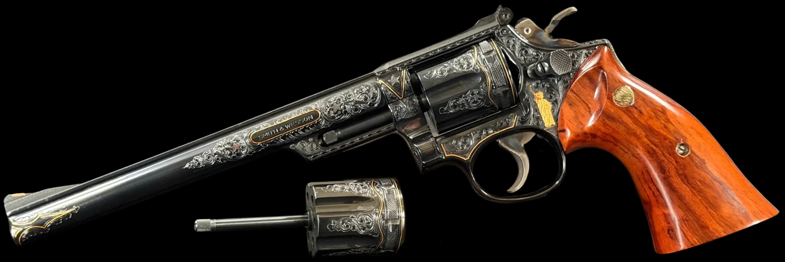 Smith & Wesson Russell J. Smith Engraved Smith & Wesson Model 53 Bicentennial .22 LR / .22 Mag / .22 Jet Single Action (SAO)