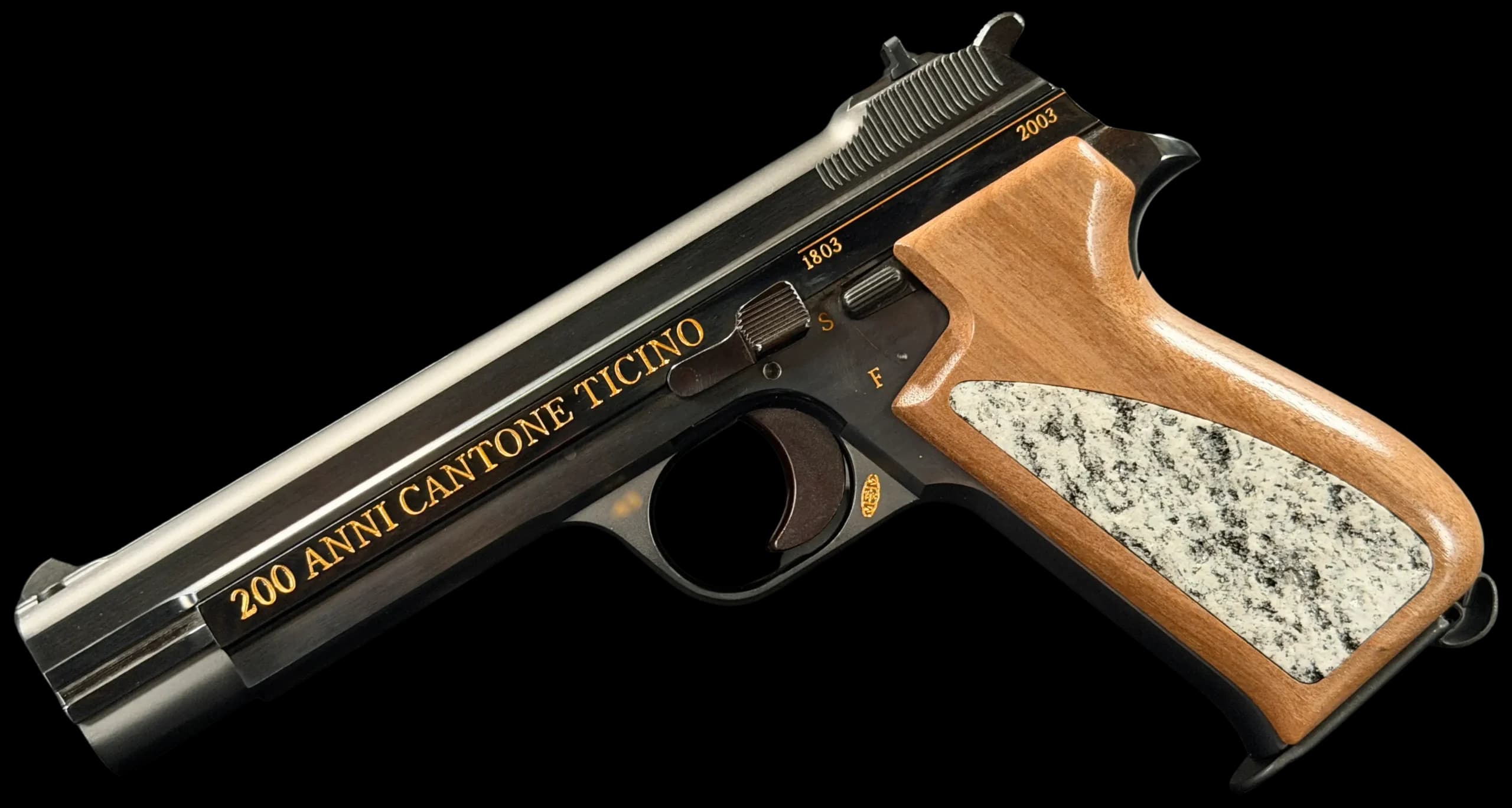 SIG Sauer SIG Sauer P210 200 Anni Cantone Ticino by Mueller Murgenthal 9mm Single Action (SAO)