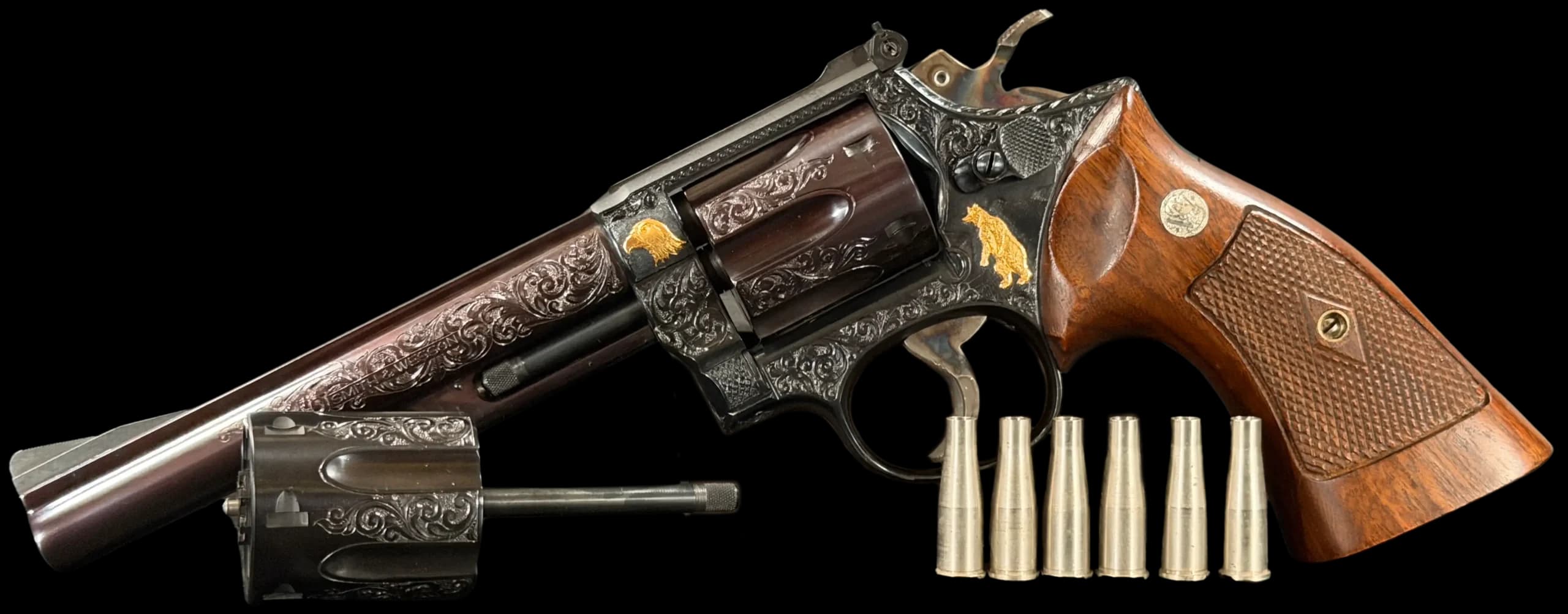Smith & Wesson Tuscano Engraved Smith & Wesson Model 53 .22 Jet DA / SA