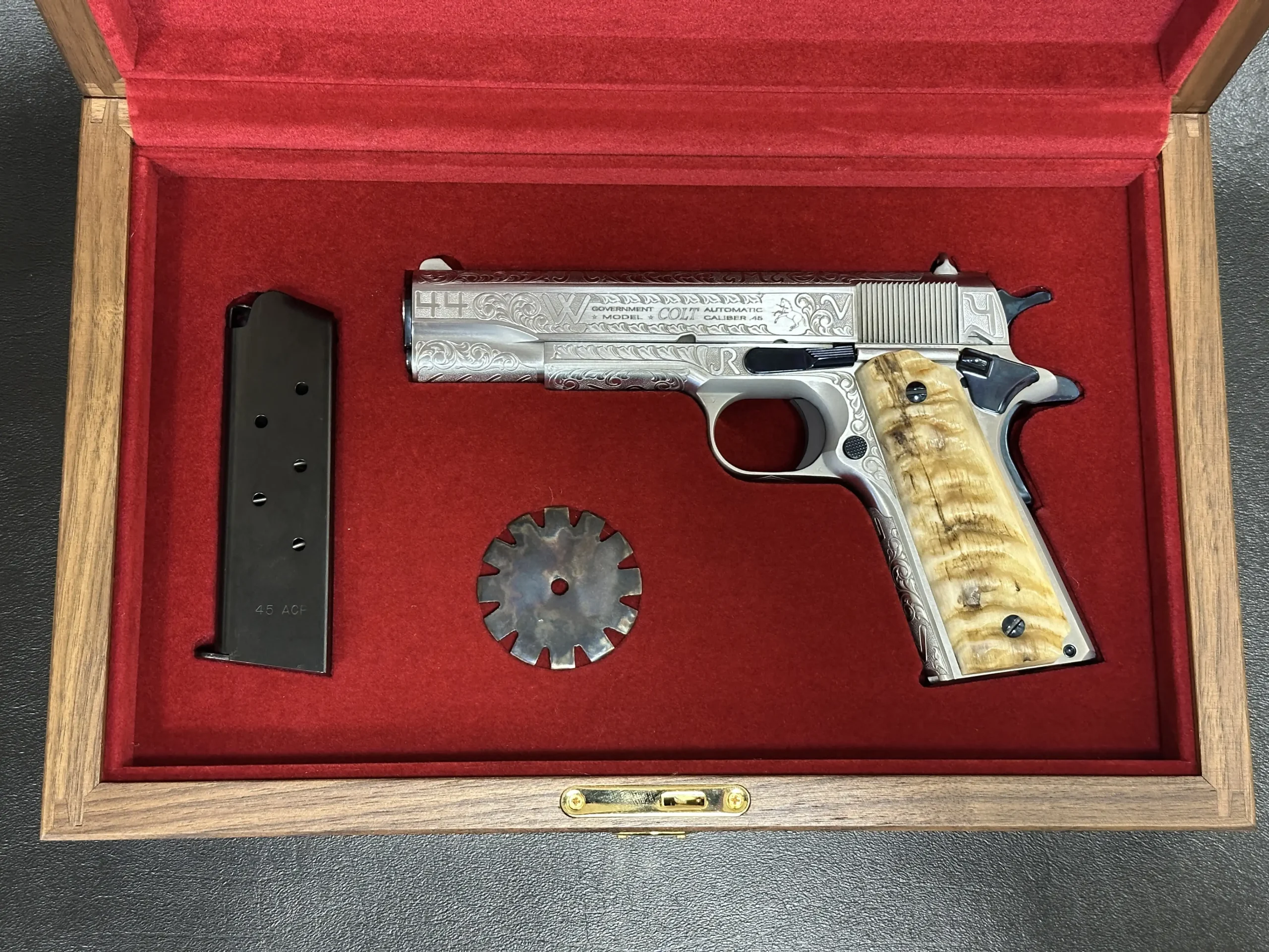 Colt Government Series 70 Tyler Gun Works 45 Acp firearm shown in close-up detail