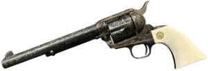 Colt Single Action Army factory engraved revolver in .45 Colt with ivory grips image 1