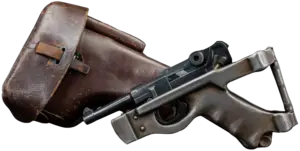DWM 1920 Luger with Benke-Thiemann folding stock image 1