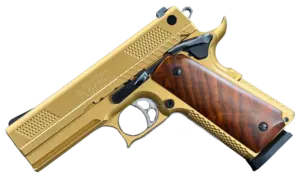 Gold Korth PRS 4 Inch 9mm pistol image 1