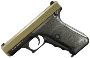 Heckler & Koch P7G 9mm pistol with olive-tone slide and black frame image 1