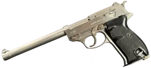 John Martz custom Walther P38 chambered in .45 ACP with extended barrel image 1