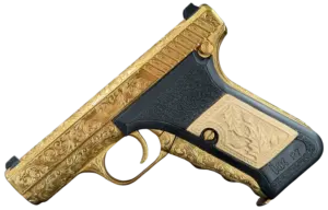 JW Thompson engraved gold HK P7 pistol image 1
