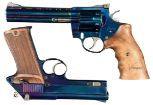 Korth Blue Plasma matched set with 9mm semi-automatic pistol and .357 Magnum revolver image 1