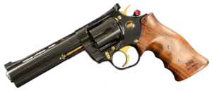 Korth Classic 6 Inch Black revolver in .357 Magnum with walnut grips image 1