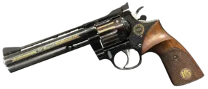 Korth Ratzeburg Luxury .357 Magnum revolver with 6-inch barrel and gold inlay image 1