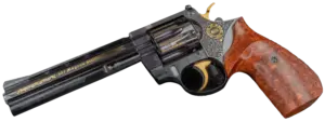 Korth Sport 30th Anniversary revolver in .357 Magnum with gold inlay and walnut grips image 1