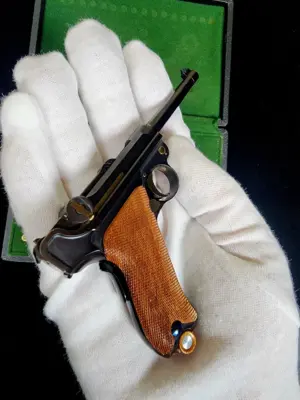 Leon Crottet miniature Swiss Luger half-scale image 1