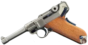 Mauser P08 Luger engraved tribute pistol with display case image 1