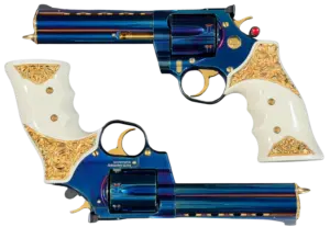 Mueller Murgenthal pair of Korth revolvers in display case image 1