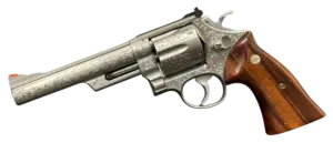 Smith & Wesson Model 629 factory engraved revolver with case image 1