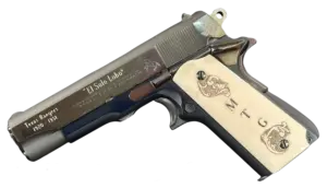 Texas Ranger engraved Colt Lightweight Commander pistol image 1