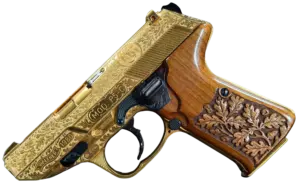 Walther Mod. P5C engraved and gold plated pistol image 1