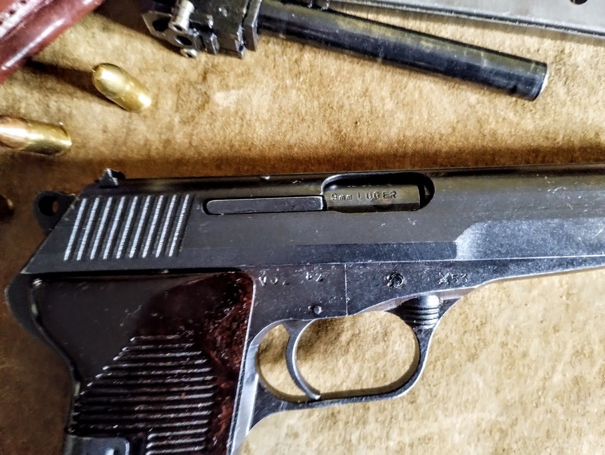 Cz 52 Right Side Close Up with Magazine firearm shown in detail view