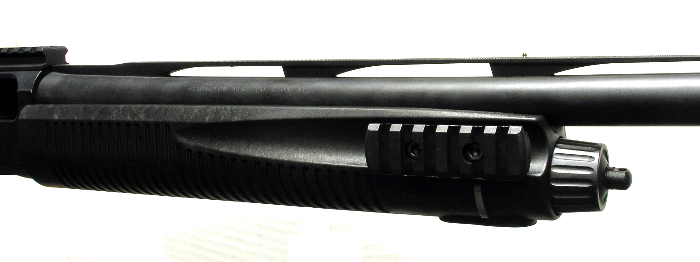 Remington 870 Right Side Forend Close Up 002 shotgun shown in detail view