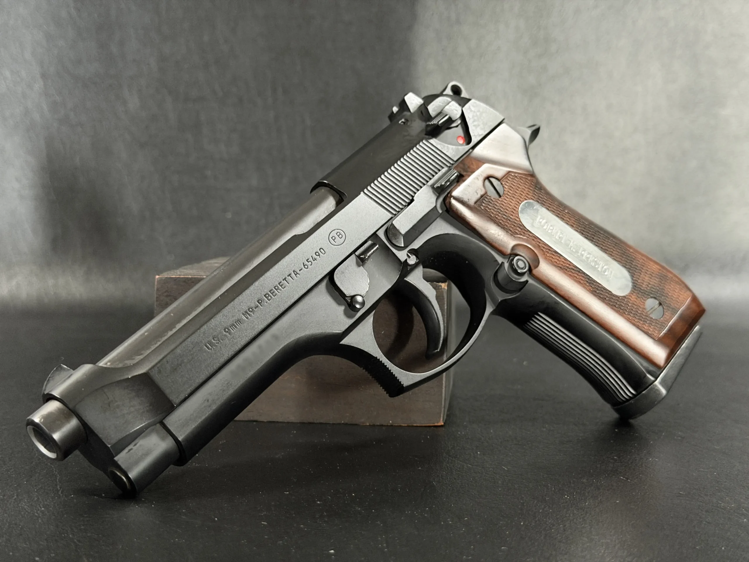 Beretta M9 P General Officer Handgun firearm shown in close-up detail